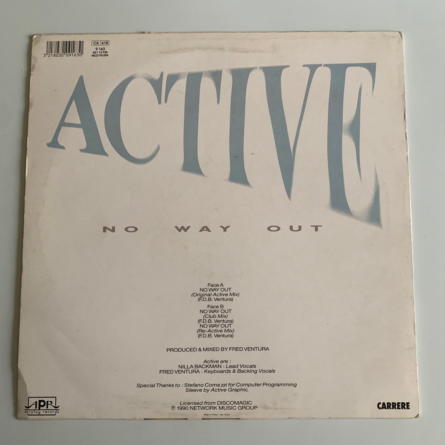 Active - No Way Out - Single 1990