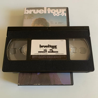 Patrick Bruel - Bruel Tour 90-91 - Si Ce Soir - En Concert En Coulisse - VHS 1991 Occasion