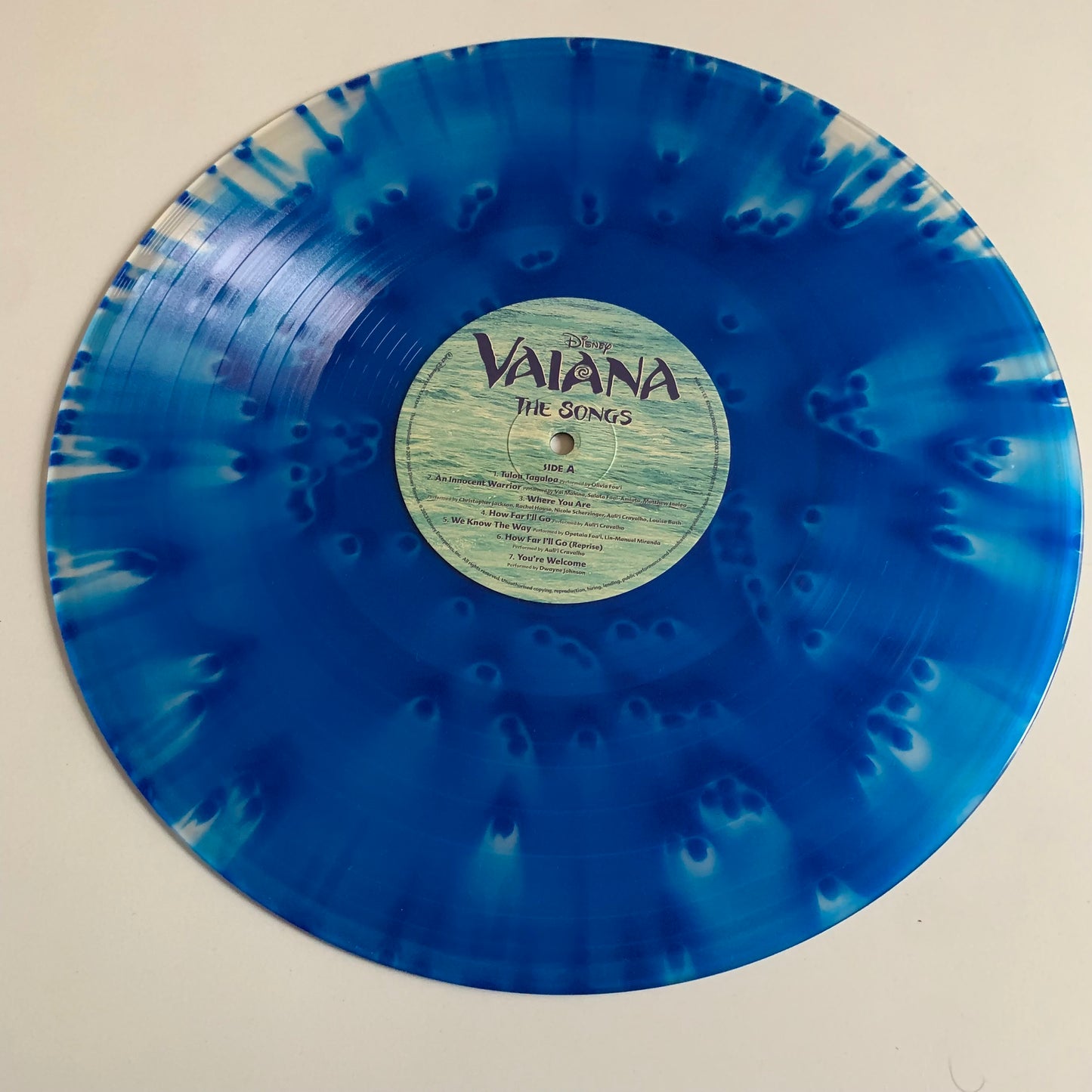 Vaiana The Songs - Disney Bande Originale du Film - LP Ocean Blue 2023