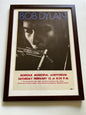 Affiche Originale Bob Dylan (Encadrée) - Norfolk Municipal Auditorium 1966