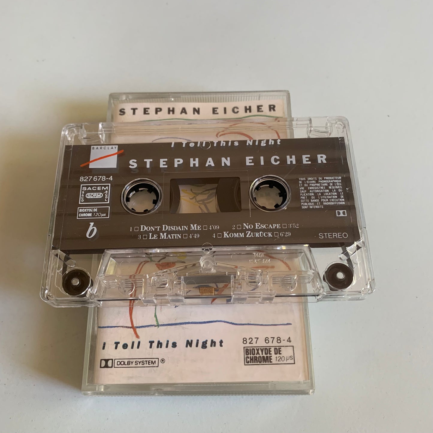 Stephan Eicher - I Tell This Night - 1985 Occasion