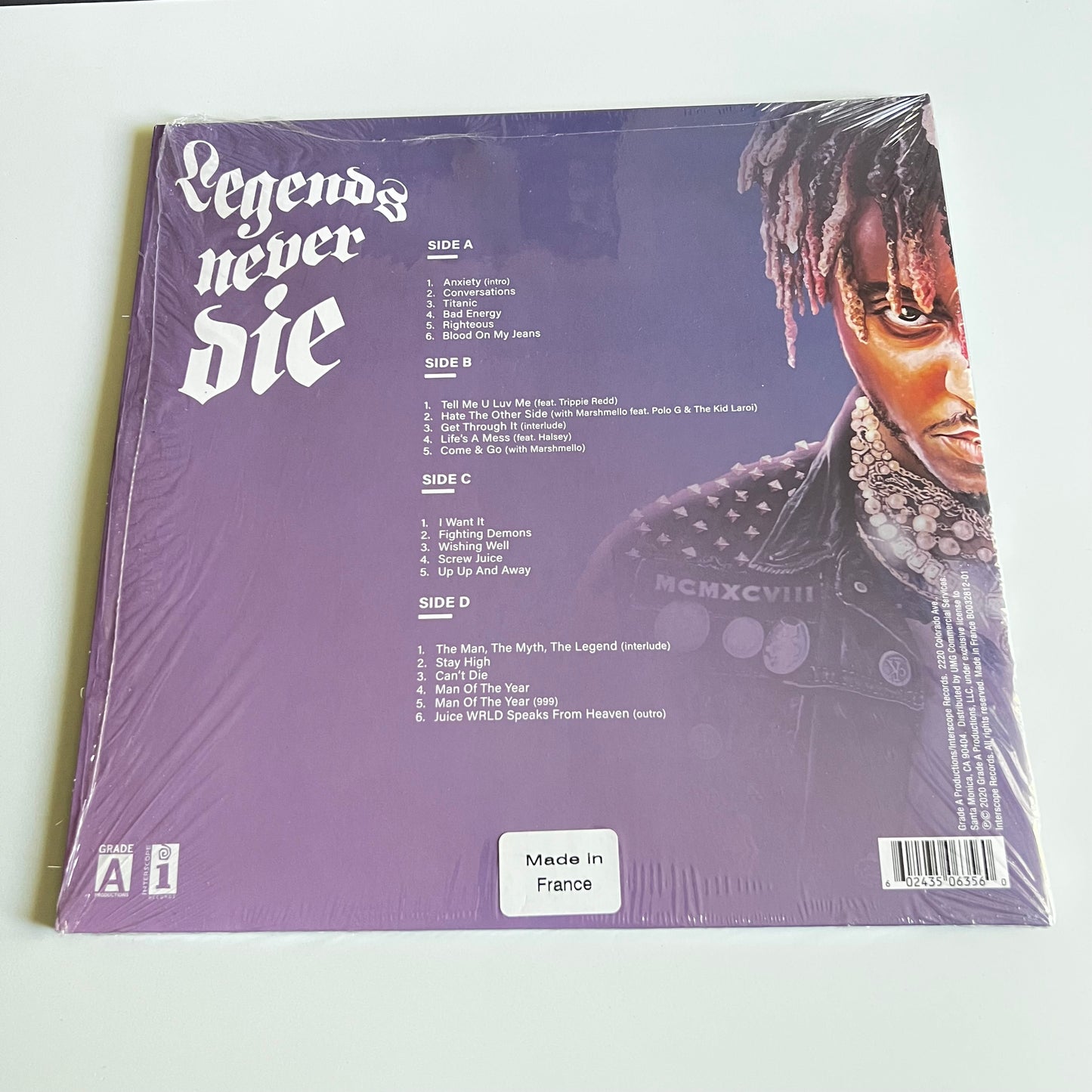 Juice WRLD - Legends Never Die - Double LP - Limited Edition Purple Violet 2020