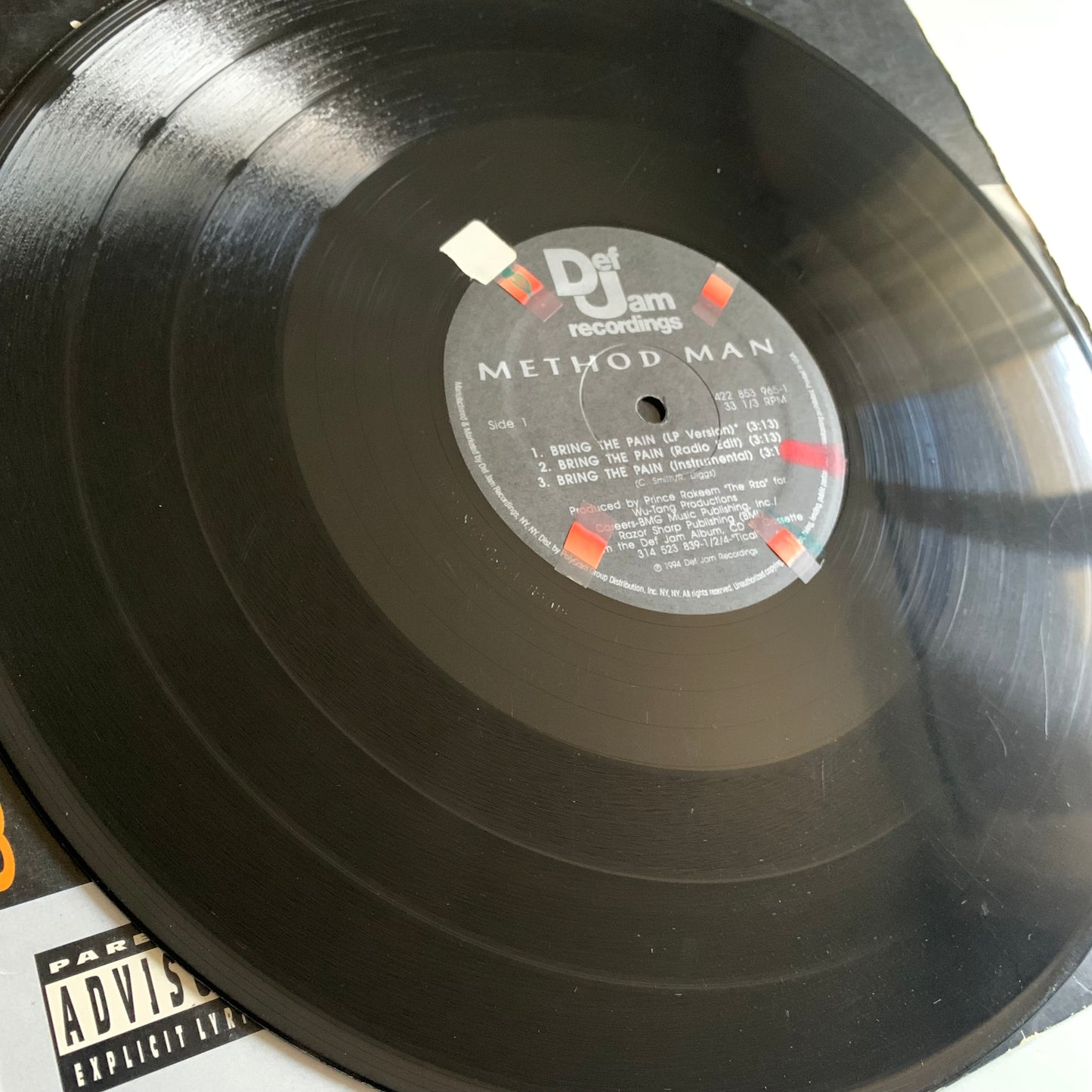 Method Man - Bring The Pain - Single 1994