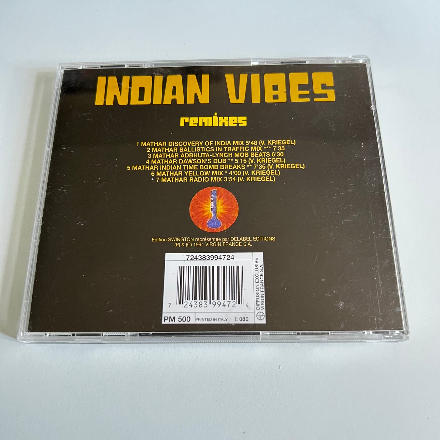 CD - Indian Vibes - Mathar (Remixes) - 1994