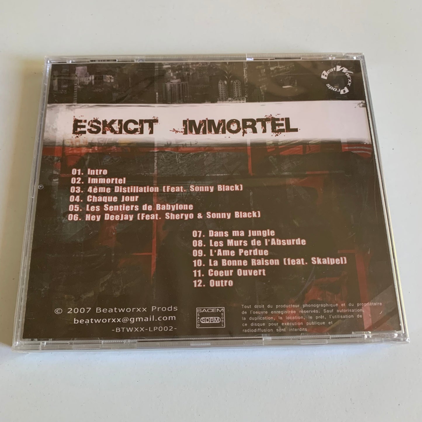 Eskicit - Immortel - 2007 Neuf sous blister