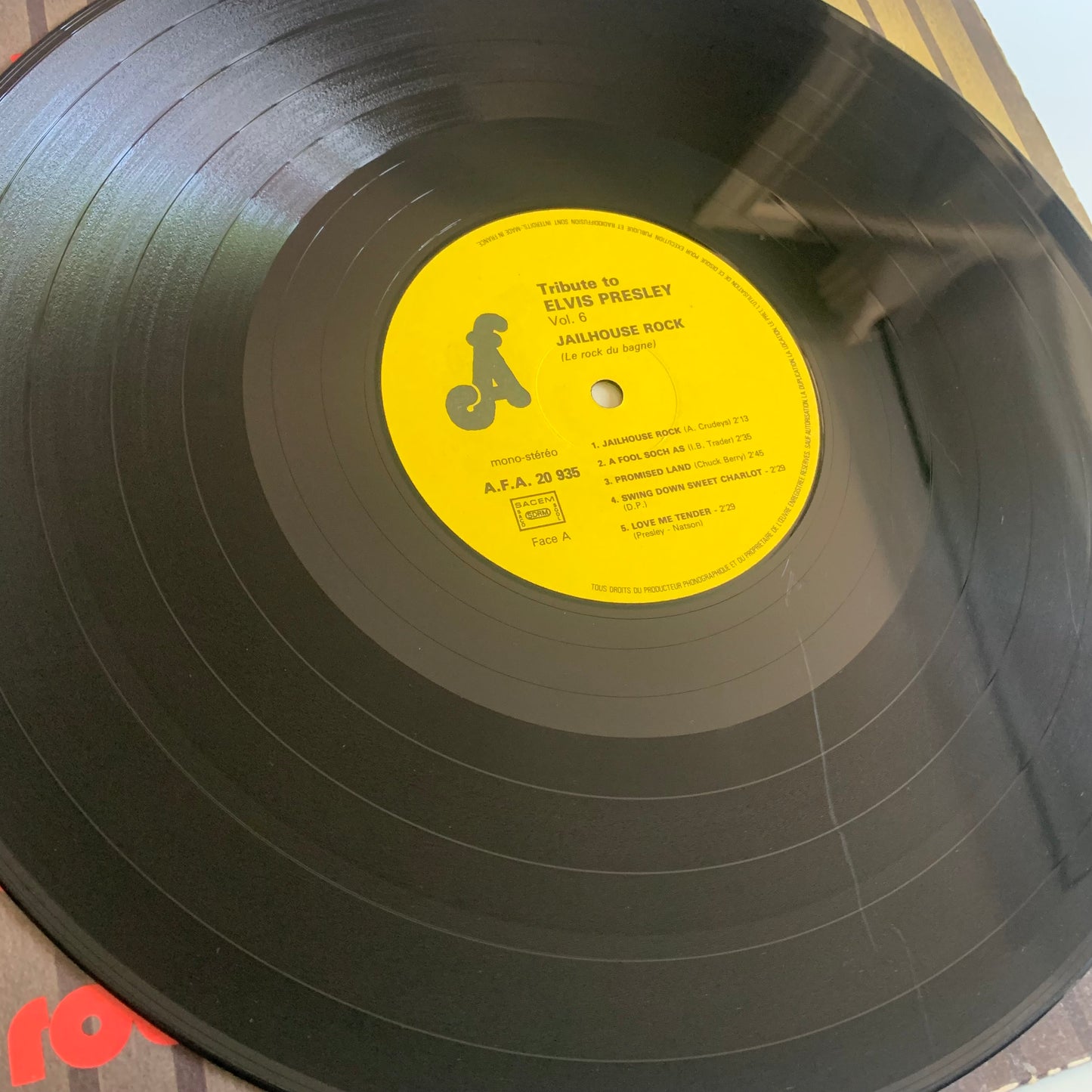 Tribute Release To Elvis Presley - Jailhouse Rock, "Le Rock Du Bagne - LP Occasion