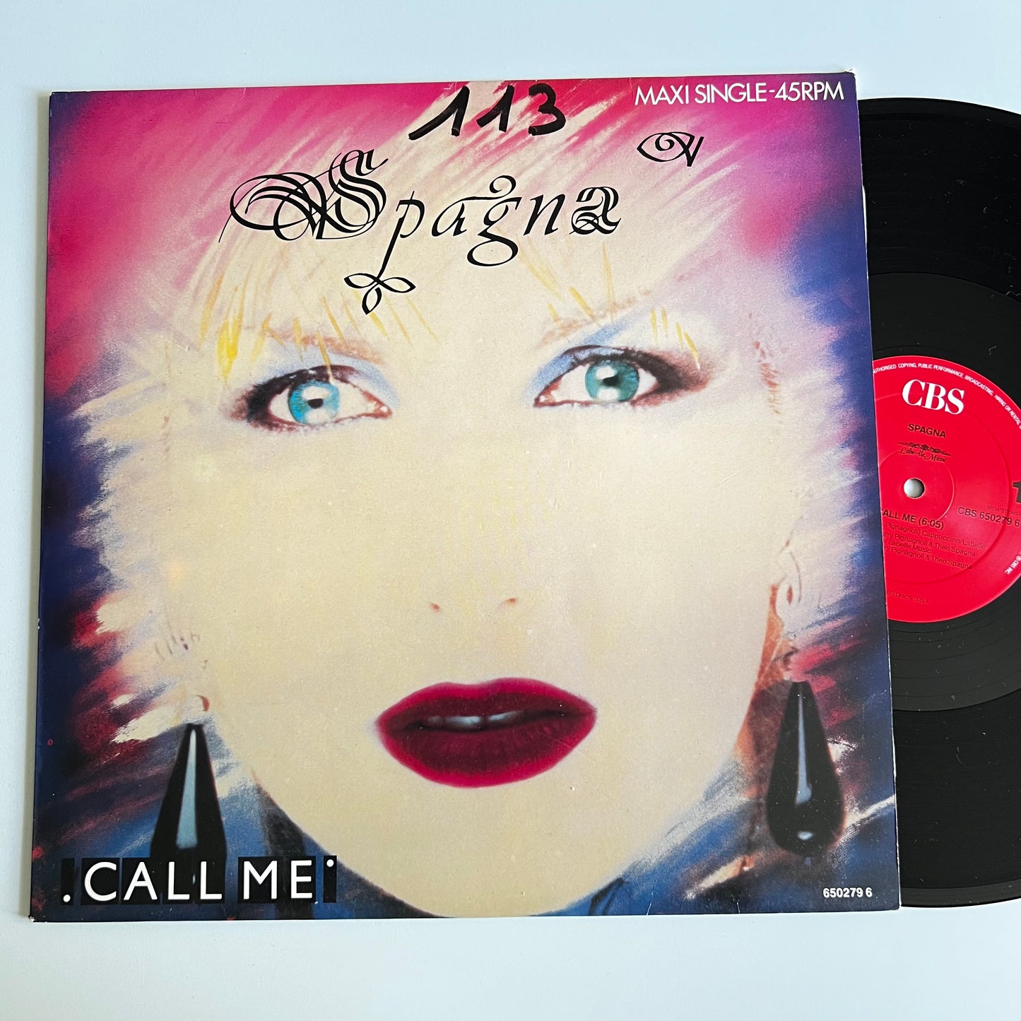 Spagna - Call Me - Maxi Single 1987