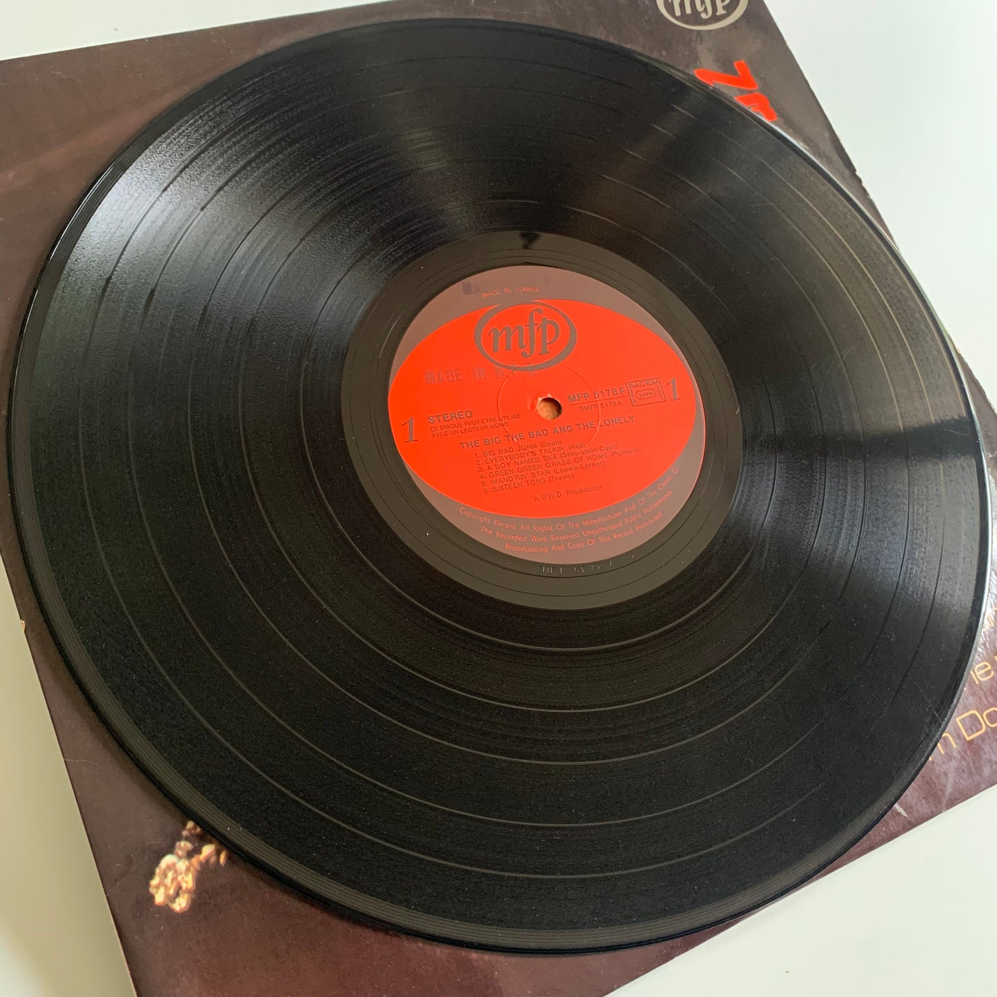 Bill Wellings - The Big, The Bad And The Lonely - Le Bon, Le Dur et la Brute - LP 1971 Occasion