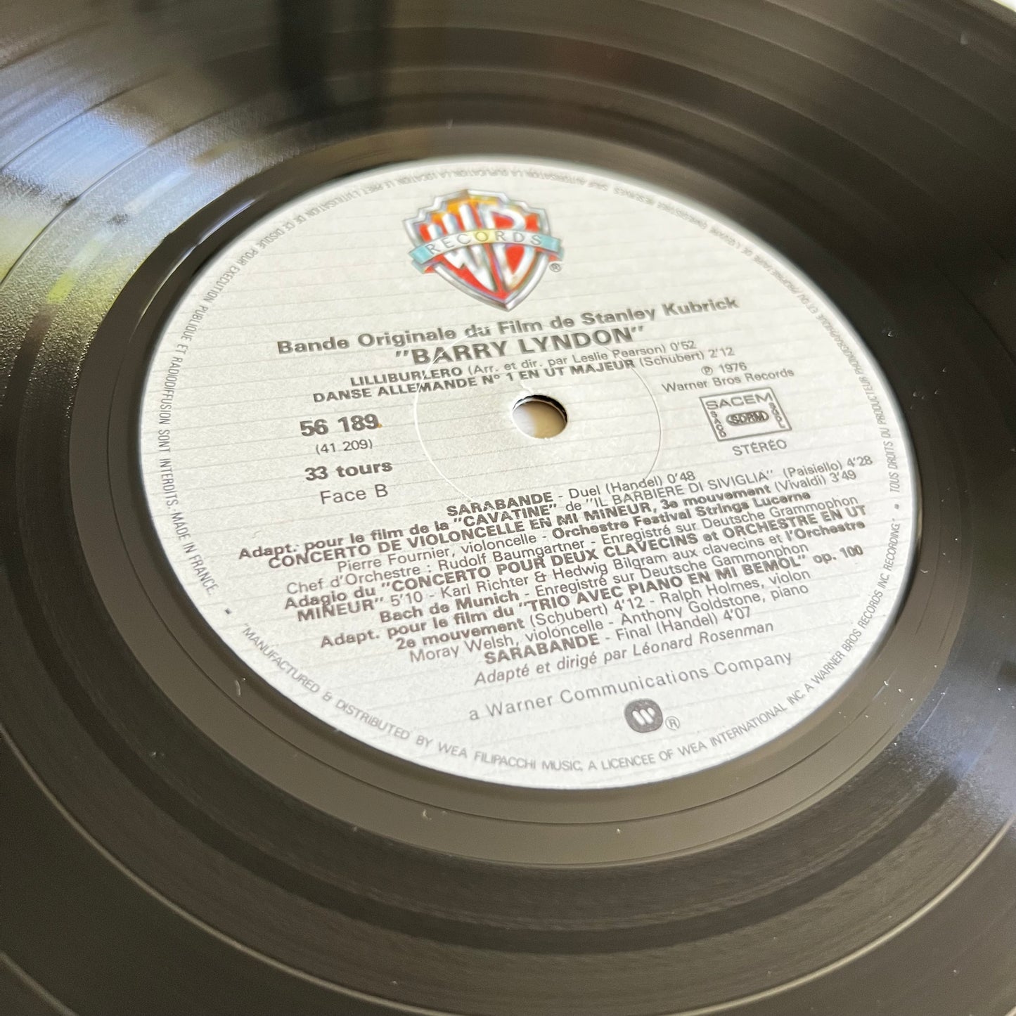 Barry Lyndon - (Music From The Soundtrack) - LP 1976