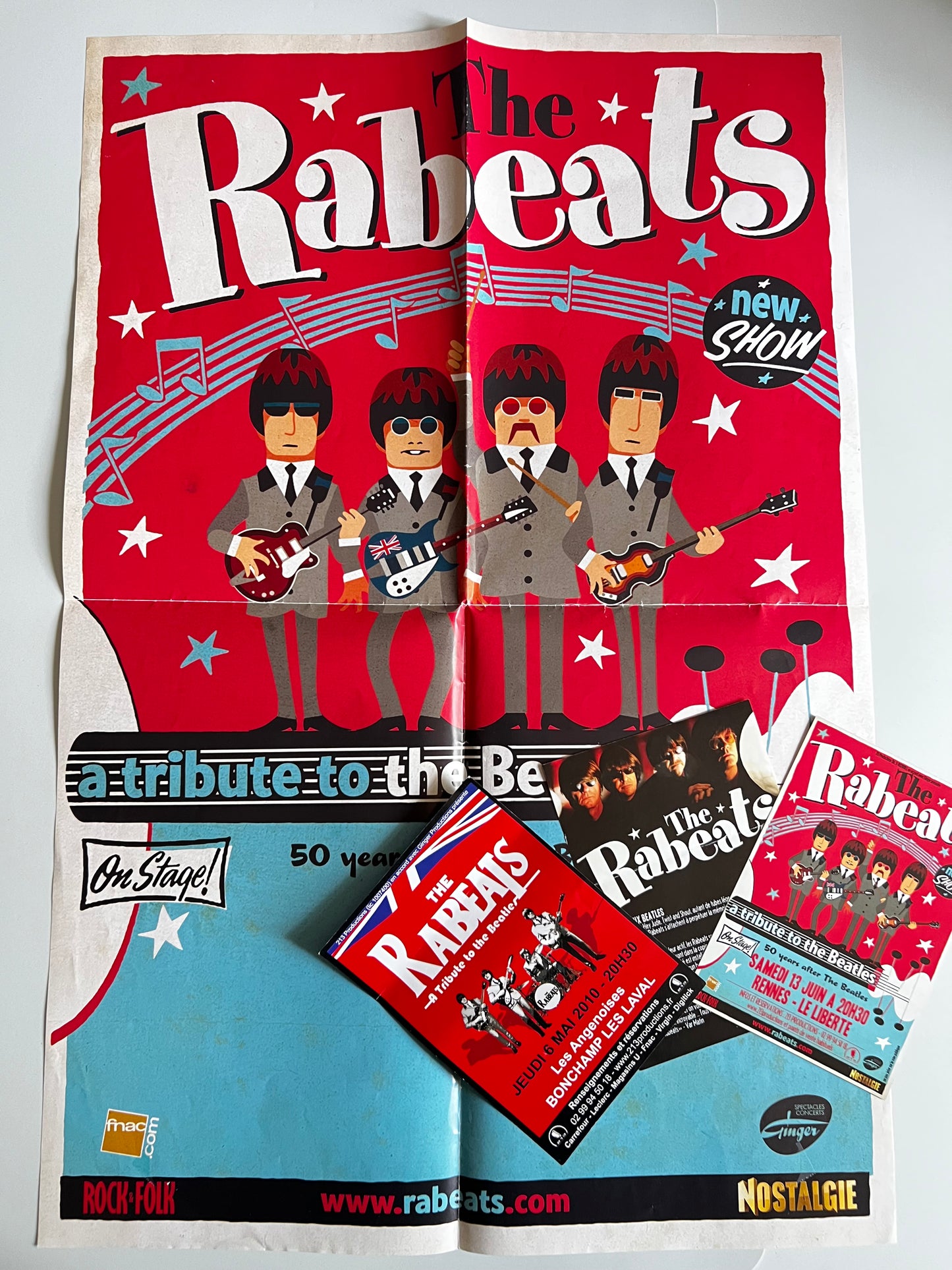 Affiche Poster Original Concert The Rabeats ATribute To The Beatles - 60x40cm