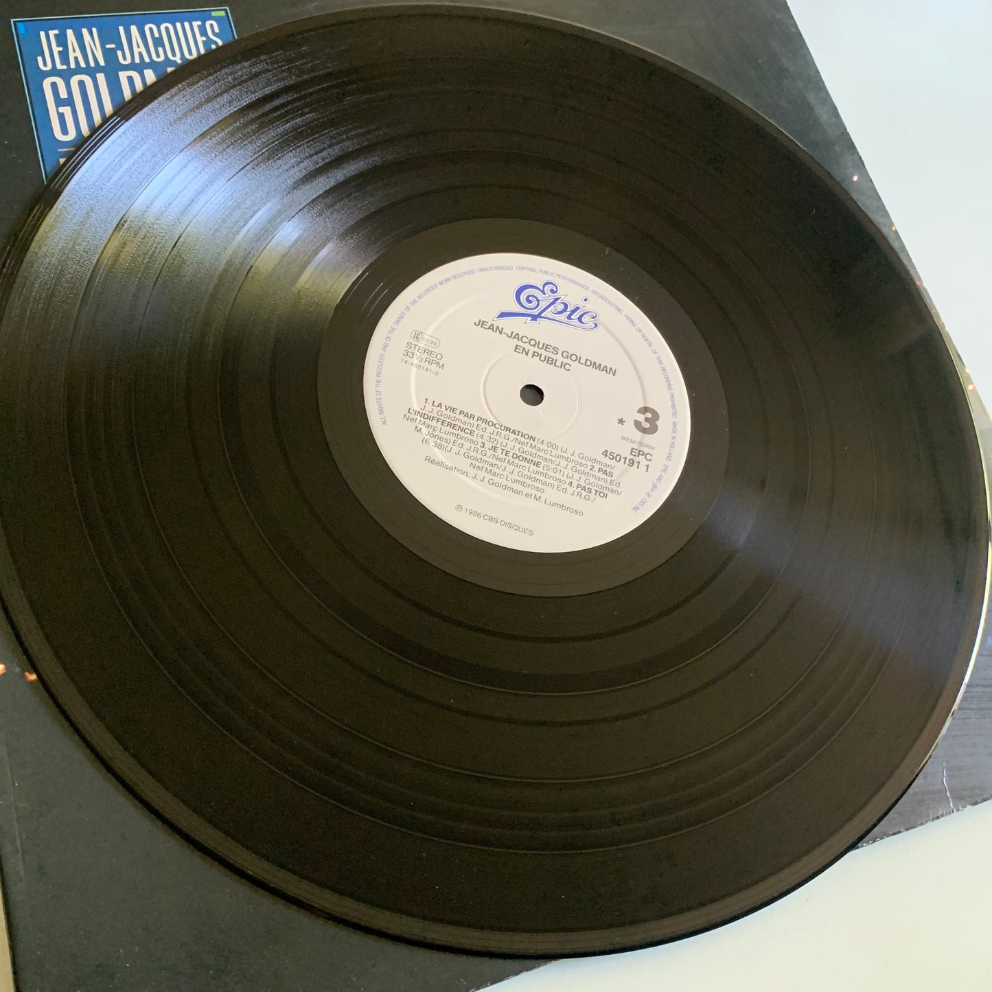 Jean Jacques Goldman - En Public - Double LP 1986 Occasion