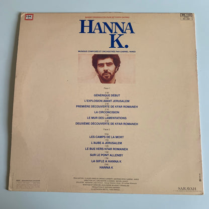 Gabriel Yared - Hanna K. (Bande Originale Du Film) - LP 1983 Occasion