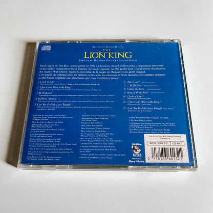 CD - The Lion King (Original Motion Picture Soundtrack) Le Roi Lion - 1994