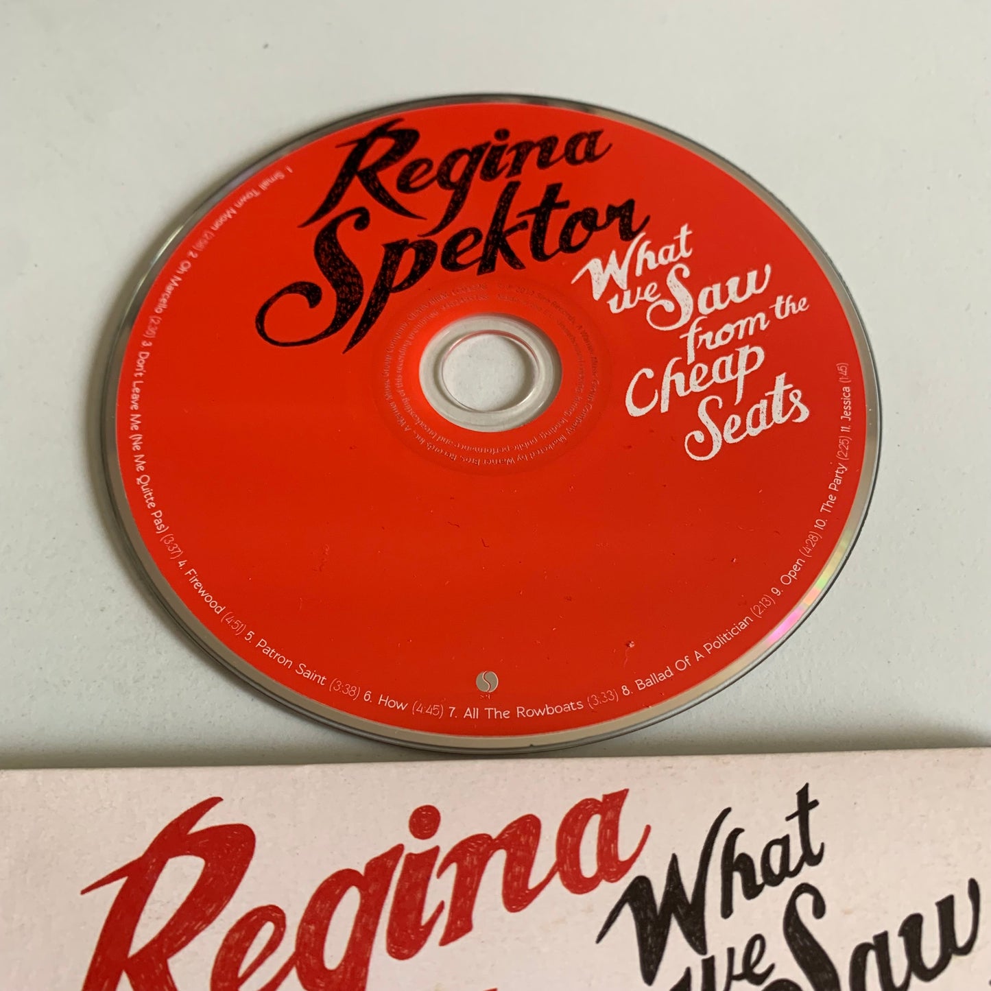 CD - Regina Spektor - What We Saw From The Cheap Seats - 2012 Occasion