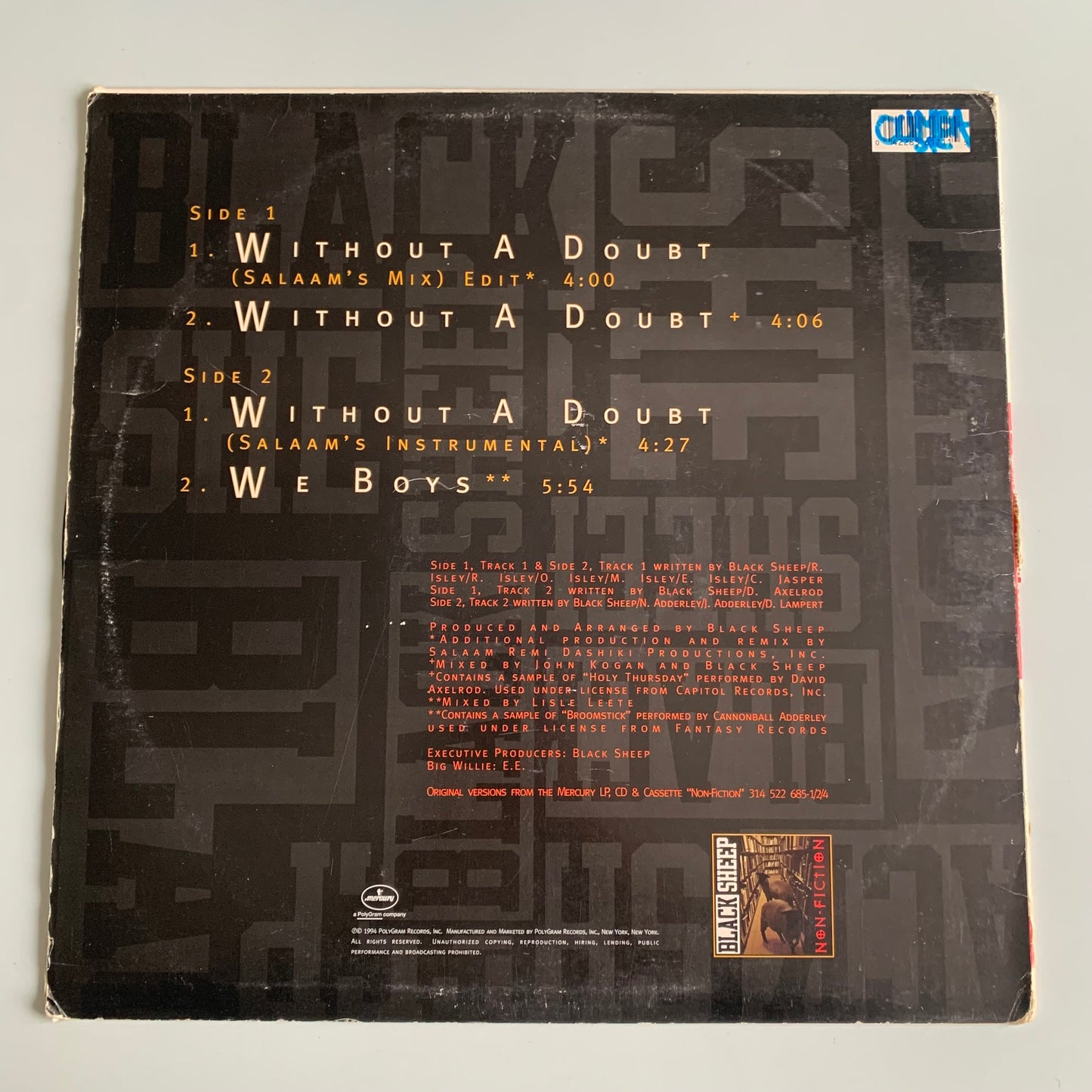Black Sheep - Without A Doubt - Single 1994
