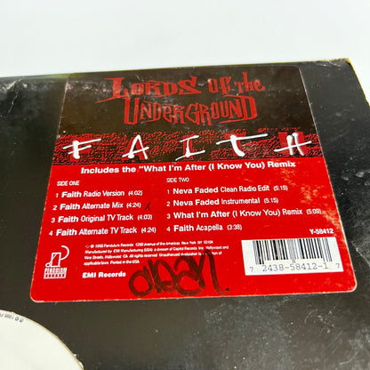 Lords Of The Underground - Faith - Single 1995