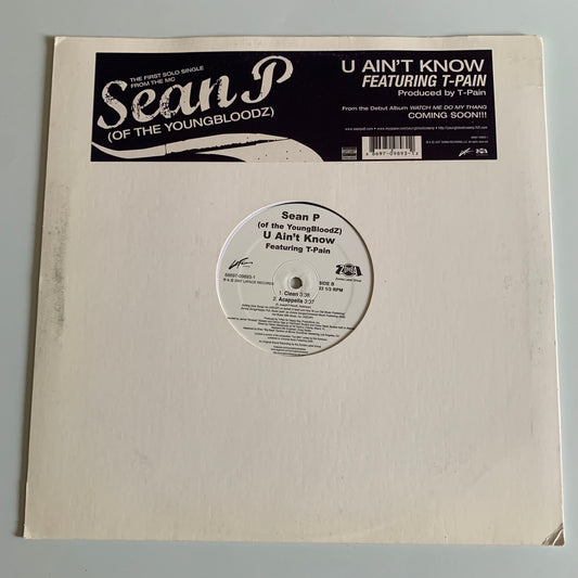 Sean Paul - T-Pain - U Ain’t Know - Maxi 2007 Occasion