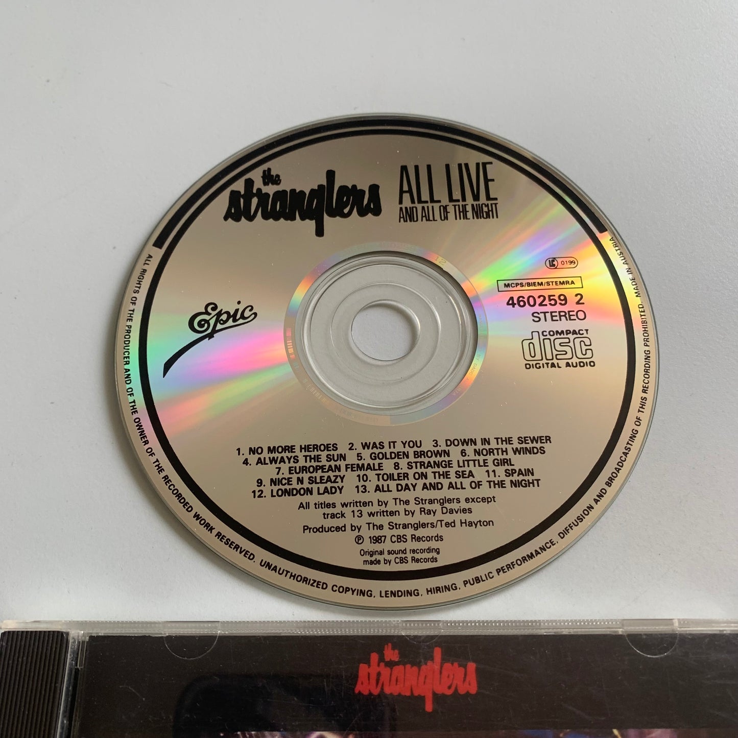 The Stranglers - All Live And All Of The Night - 1988 Occasion