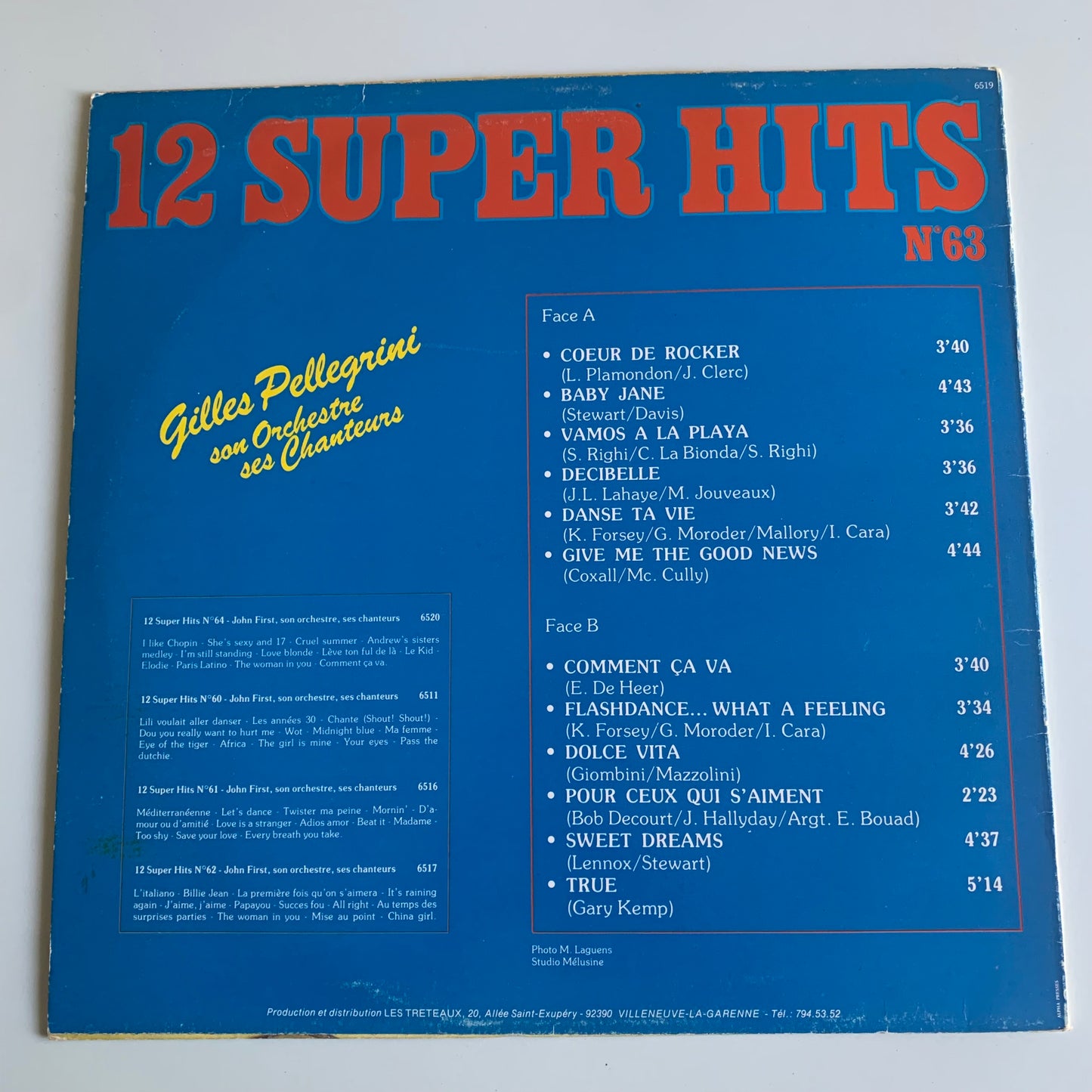Gilles Pellegrini, Son Orchestre Et Ses Chanteurs - 12 Super Hits N°63 Occasion