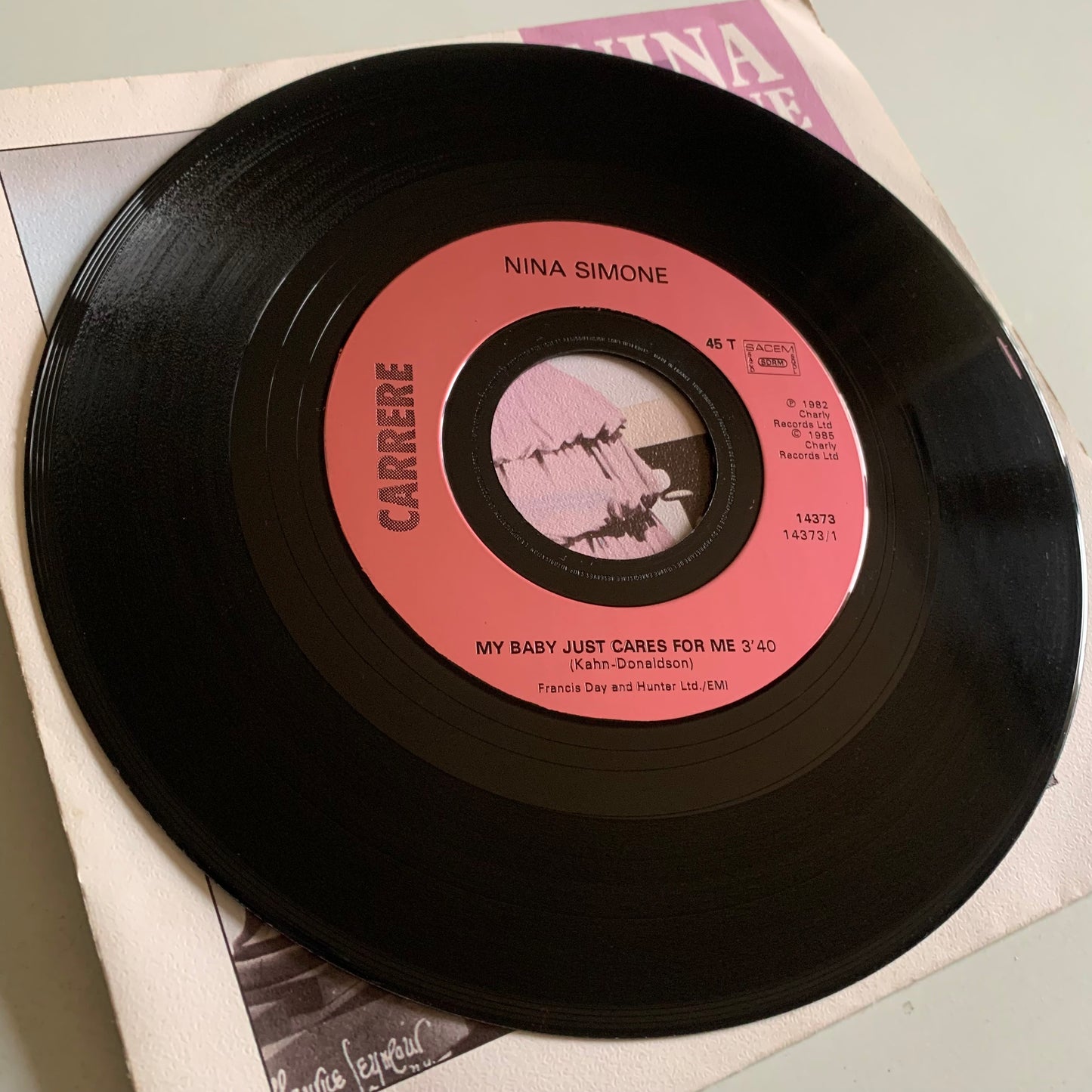 Nina Simone - My Baby Just Cares For Me - Single 1987 Occasion