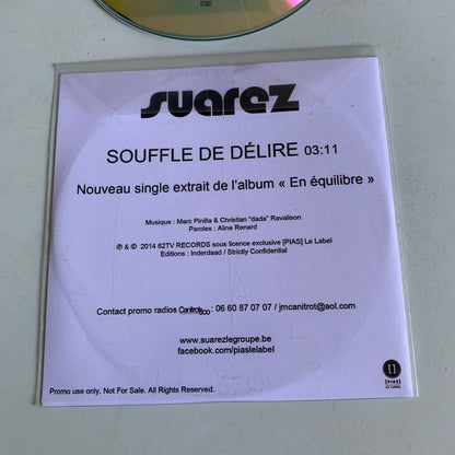 CD - Suarez - Souffle de Délire - Single Promo 2014 Occasion