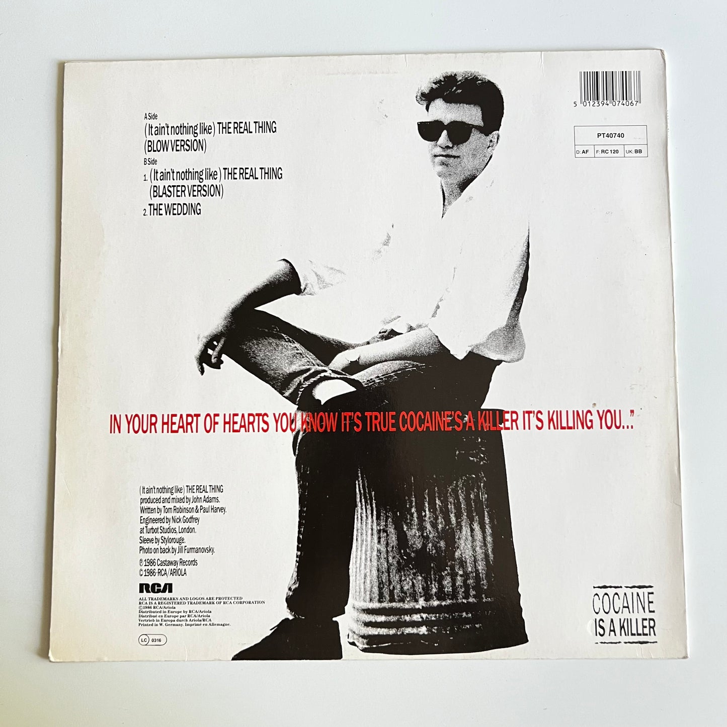 Tom Robinson - (It Ain't Nothing Like) The Real Thing - Maxi Single 1986