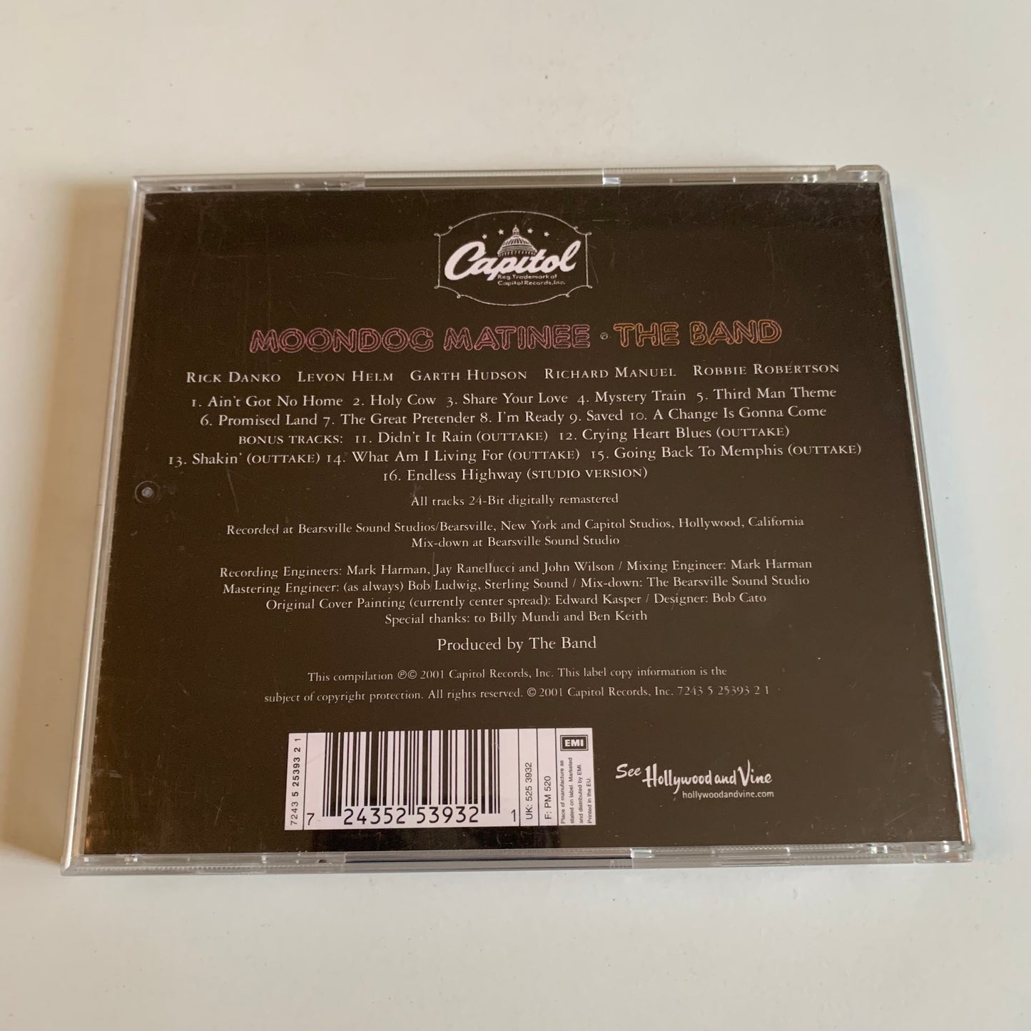 The Band - Moondog Matinee - 2001 Occasion