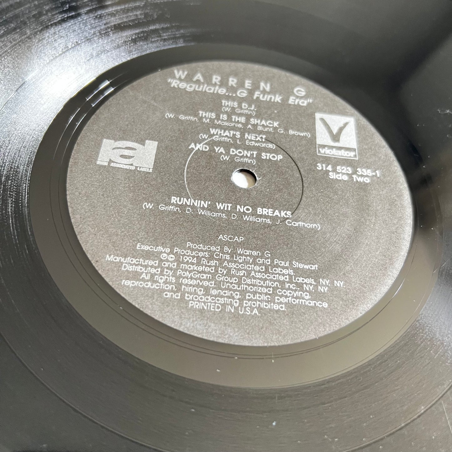 Warren G - Regulate. G Funk Era - OG LP 1994