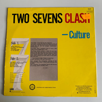 Culture - Two Sevens Clash - LP 1978 Occasion