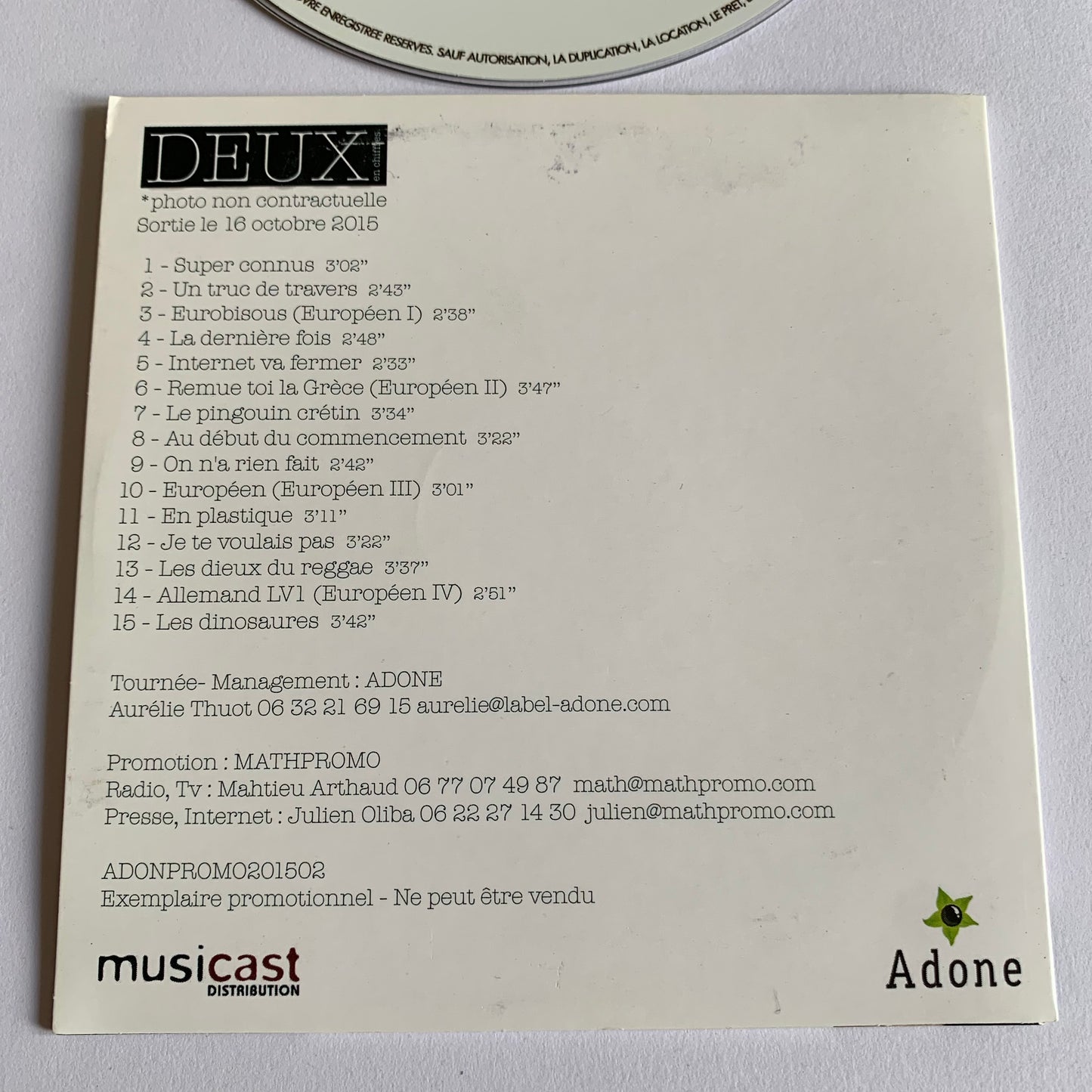 Deux (En Chiffres) - *Photo Non Contractuelle 2015 Occasion