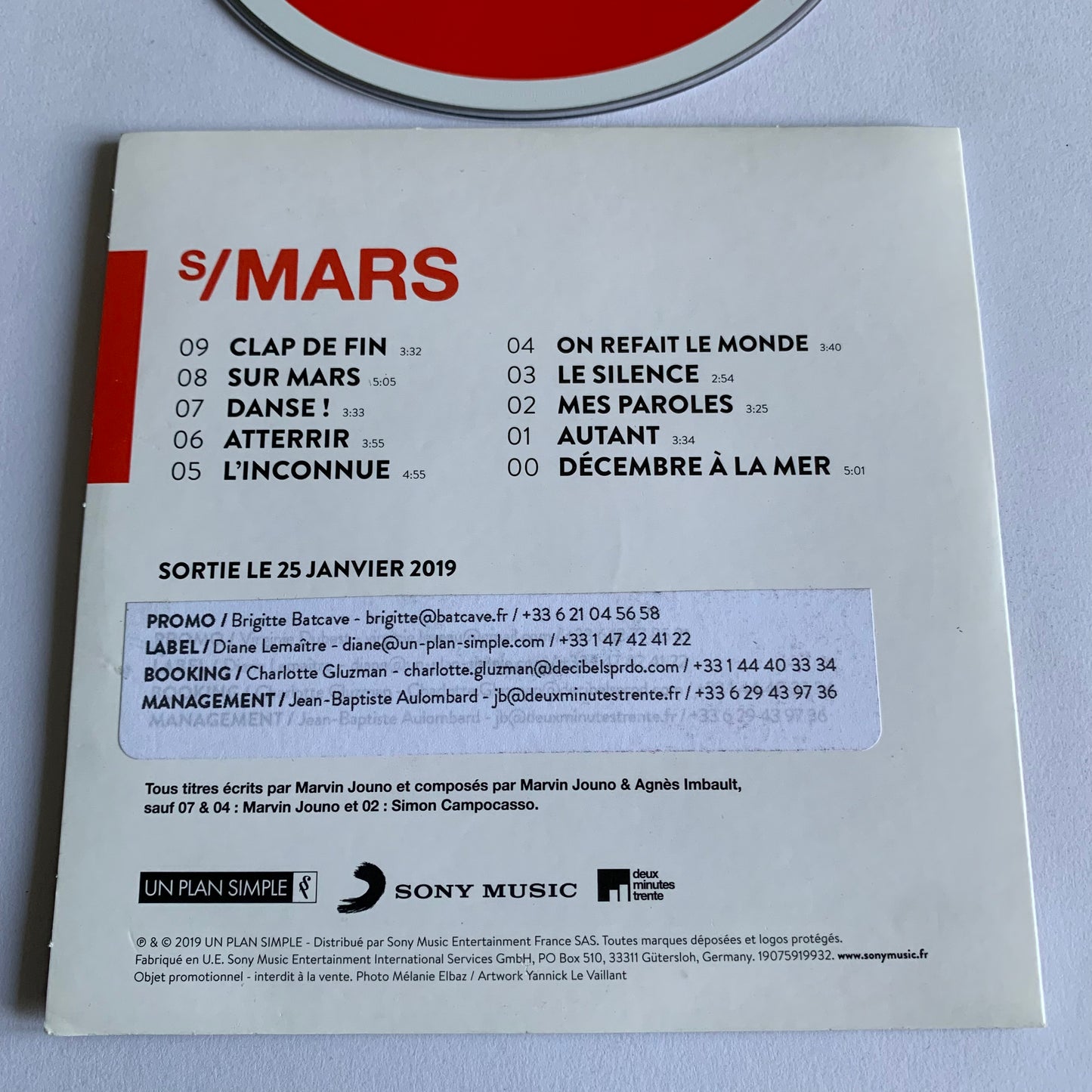 Marvin Jouno - Sur Mars Promo 2019 Occasion